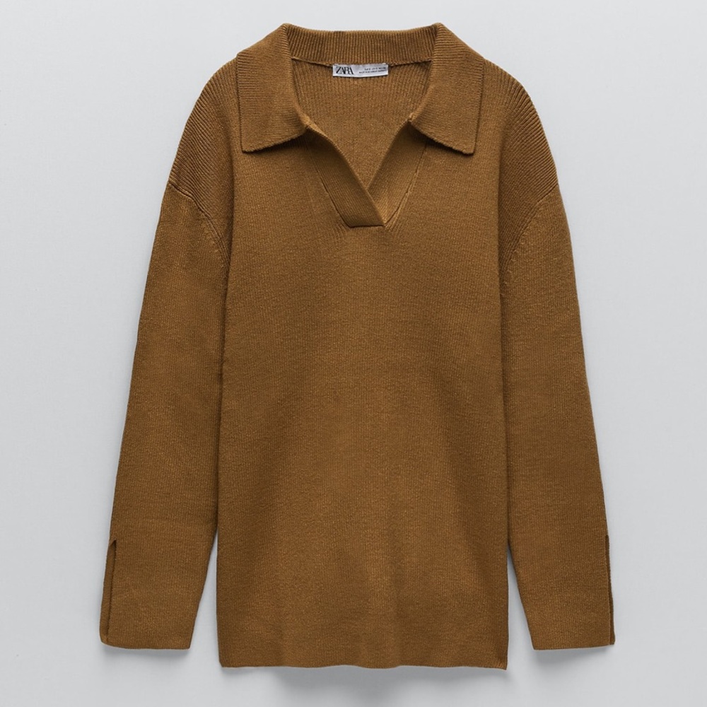 Zara Long Knit Sweater Size S